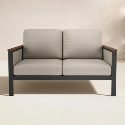 Townsend 55'' Wide Outdoor Loveseat with Sunbrella® Cushions | Wayfair North America