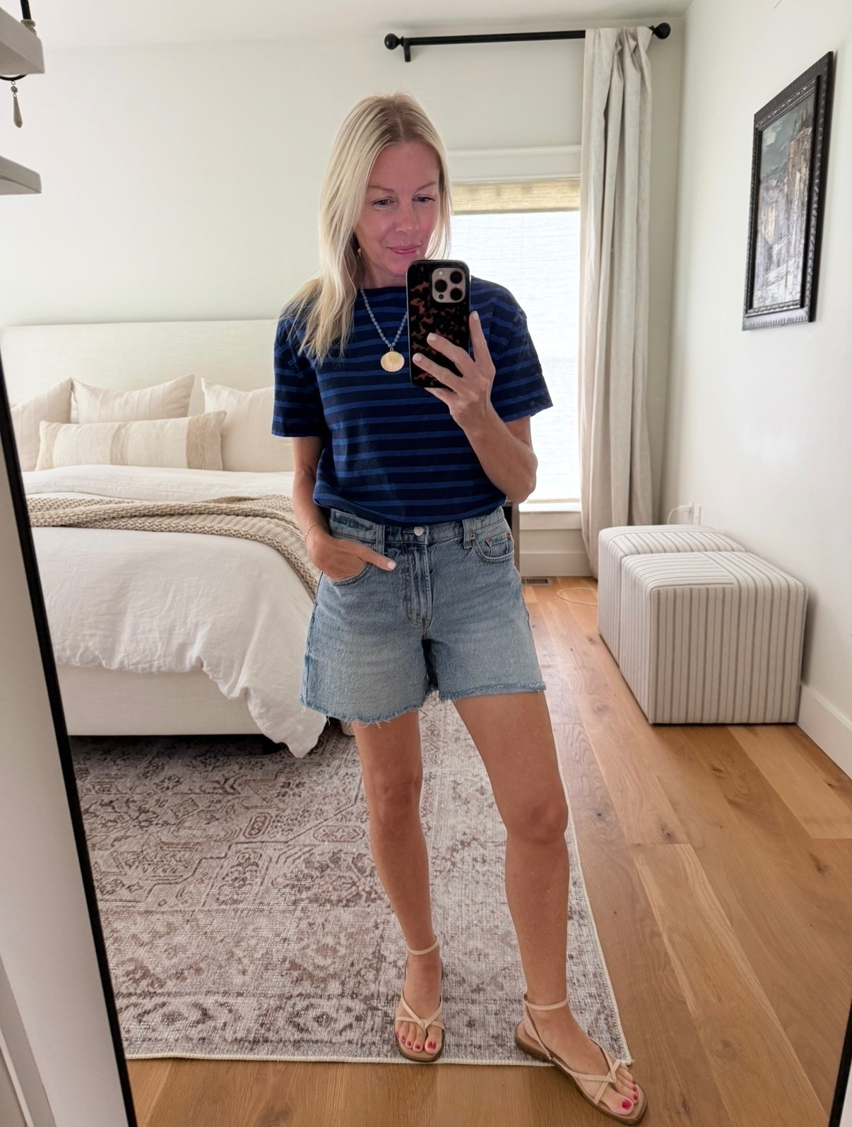 OOTD - fave denim that have been on repeat all summer + striped top

#LTKootd #LTKOver40