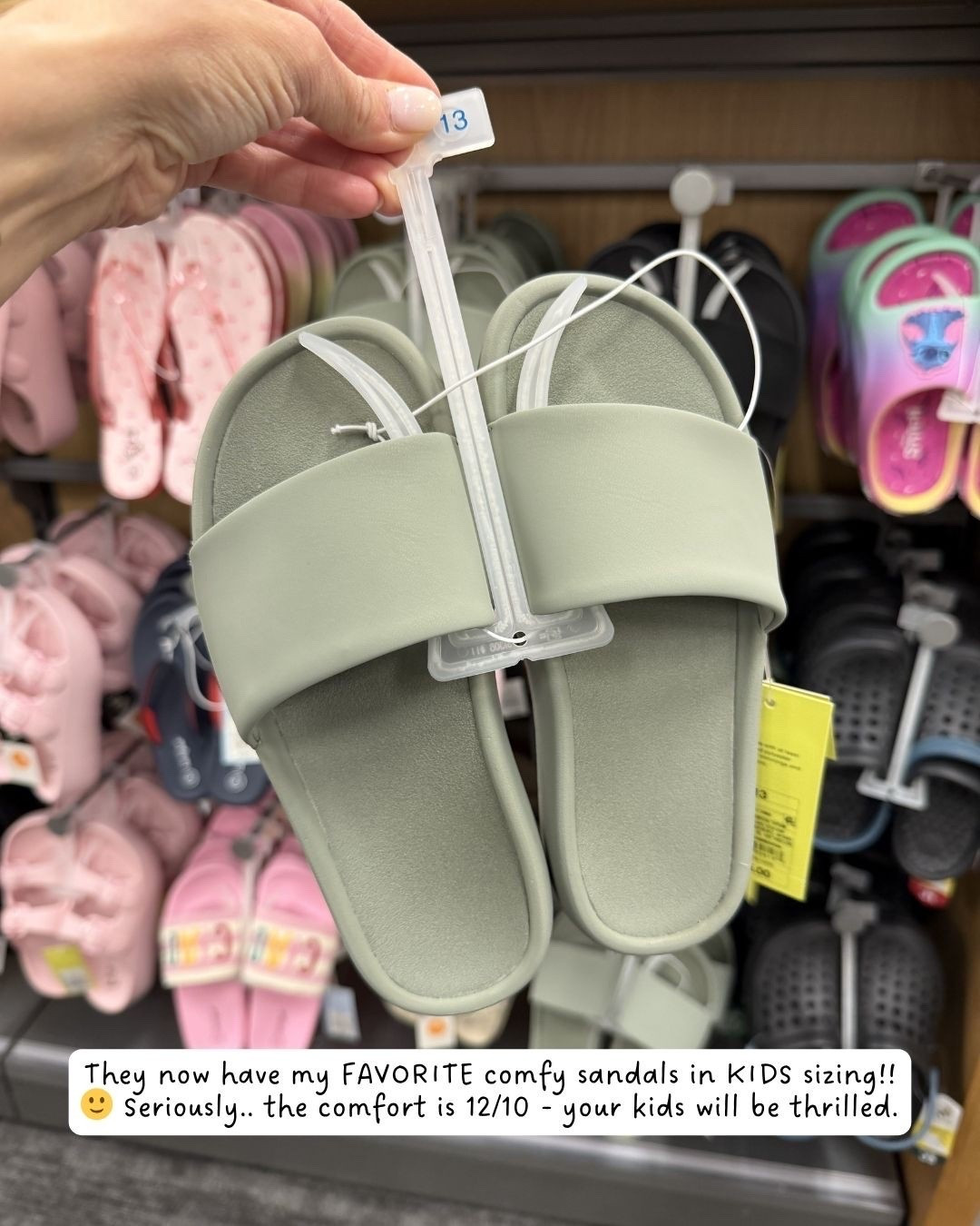 100000/10 for comfort on these sandals that now come in kids sizes!!!