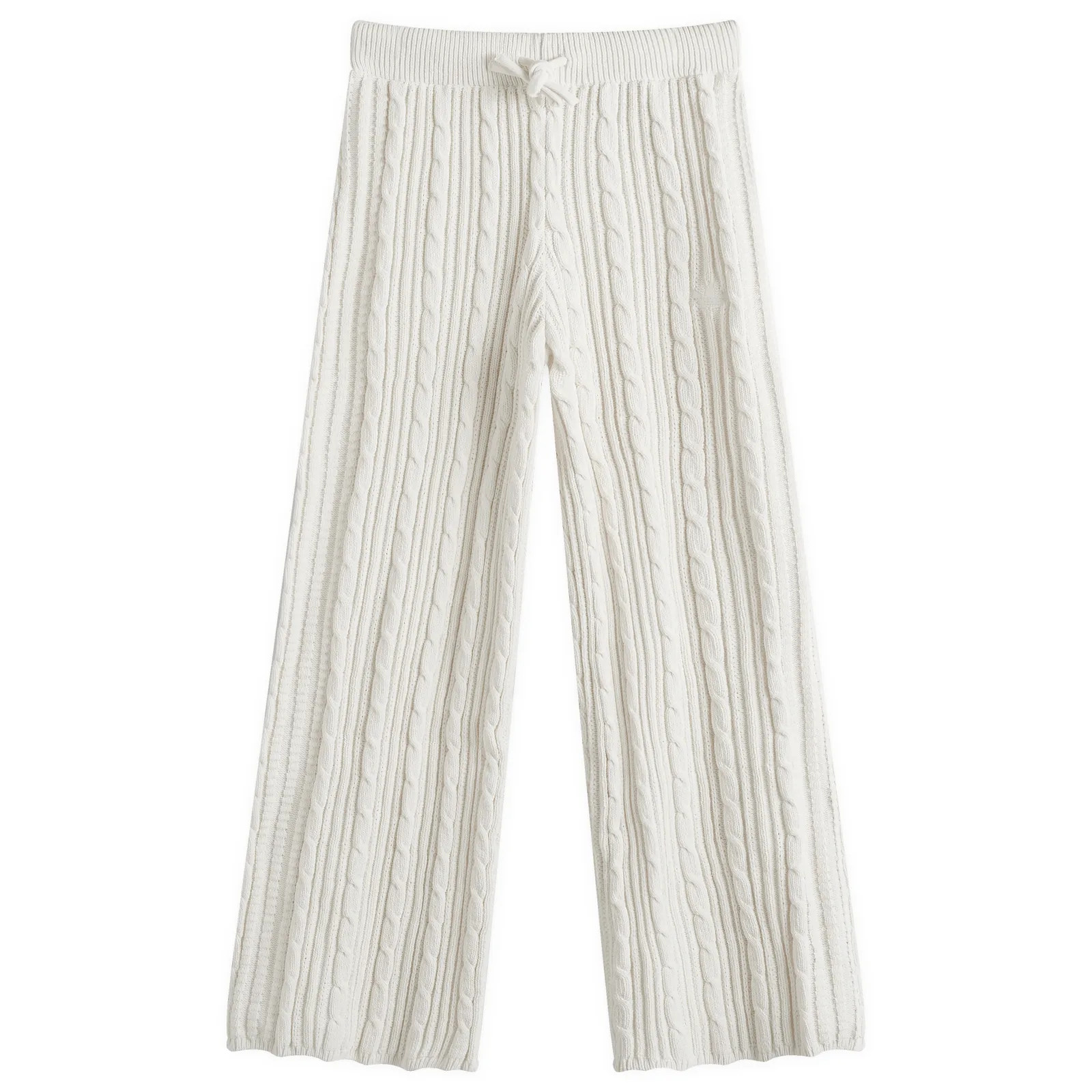 Adidas Women's Knitted Jogger in Wonder White, Size X-Small | END. Clothing