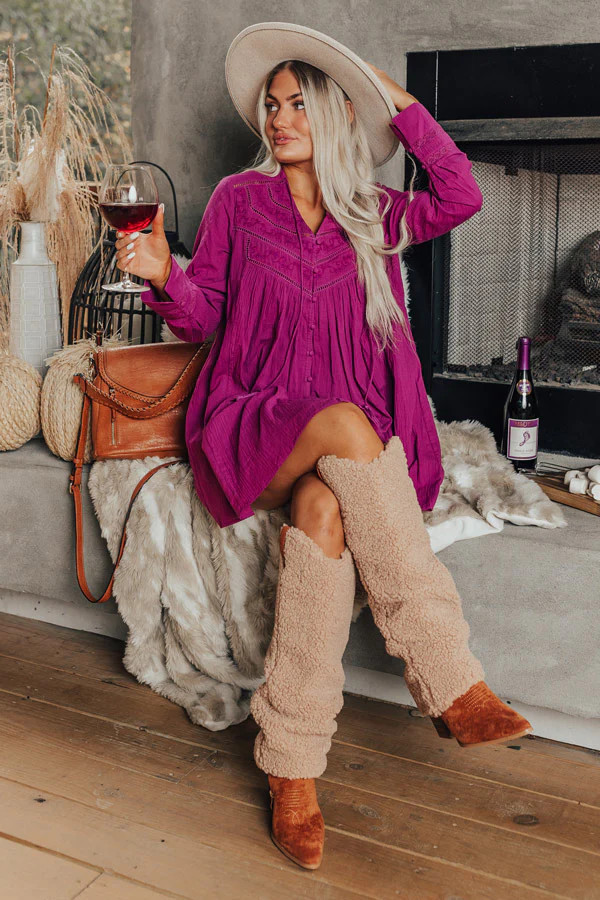 Memory Mile Embroidered Shift Dress | Impressions Online Boutique