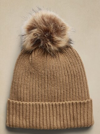Ribbed Pom Beanie | Banana Republic Factory