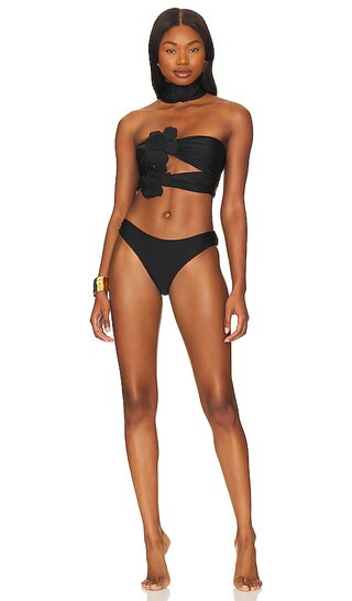 Flower Power Bikini in Black | Revolve Clothing (Global)