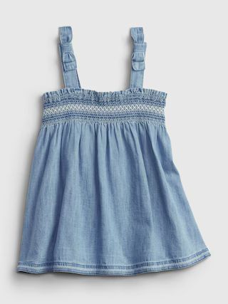 Baby Smocked Denim Dress | Gap (US)