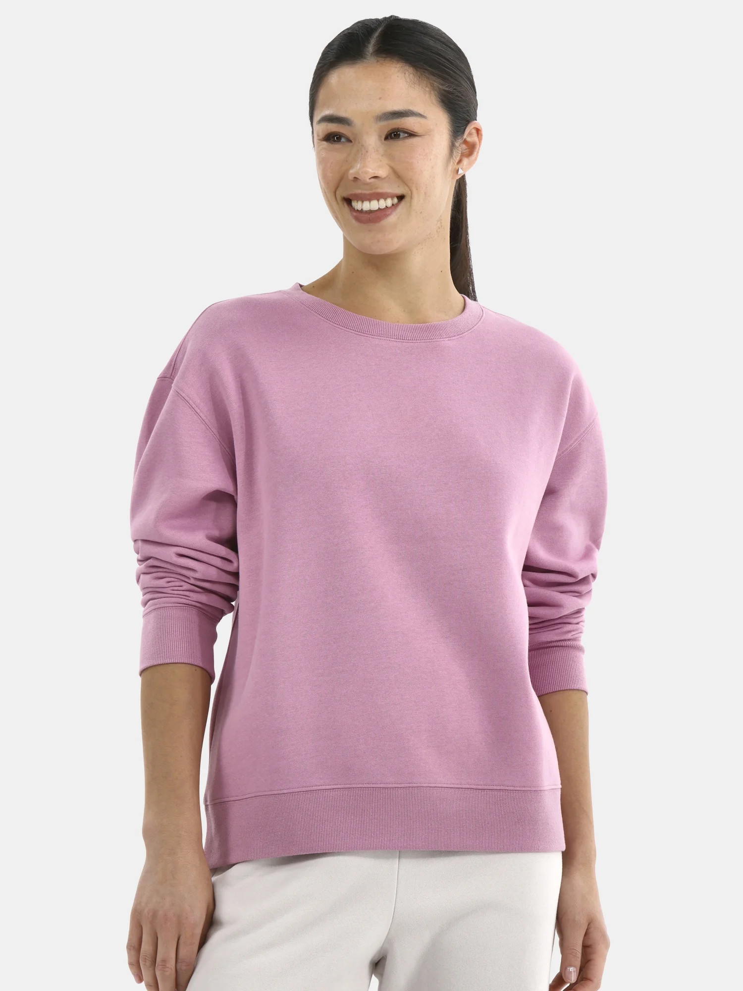 Athletic Works Women's Crewneck Fleece Sweatshirt, Sizes XS-XXXL | Walmart (US)
