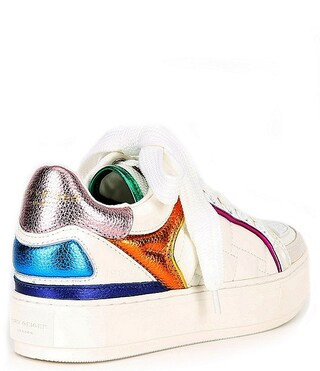 Southbank Metallic Quilted Leather Platform Sneakers | Dillard's