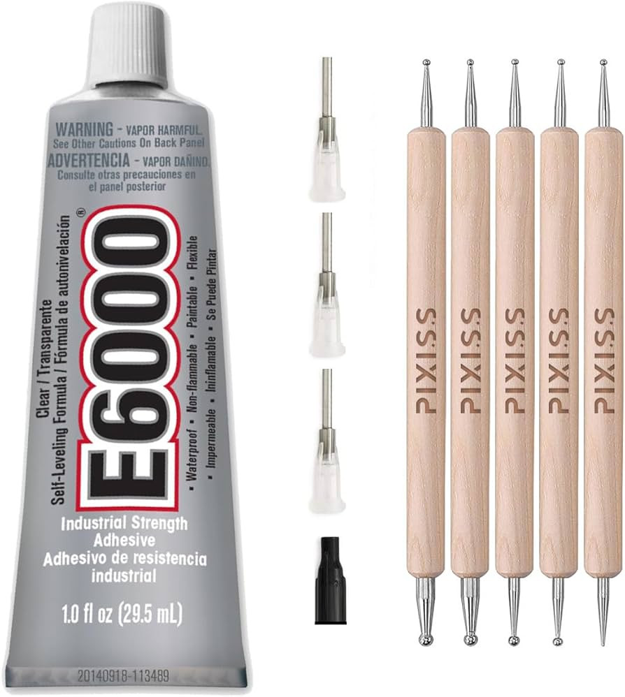 E6000 1-Ounce Tube with Precision Tips Industrial Strength Adhesive for Crafting and Wooden Art D... | Amazon (US)