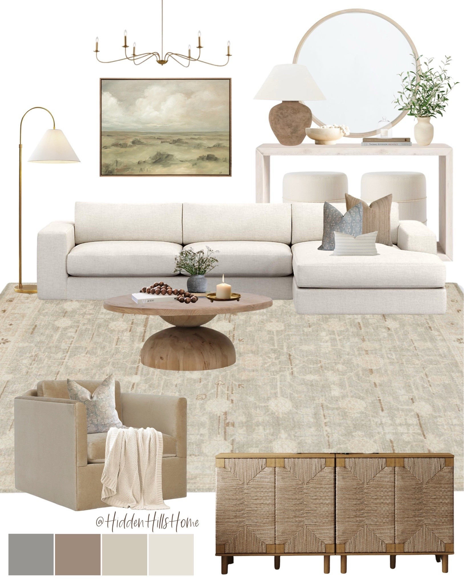 Living room decor, living room mood board, home decor ideas, home design, sectional sofa, family room, living room rug, Coffee table #livingroom

#LTKSeasonal #LTKHome #LTKSaleAlert