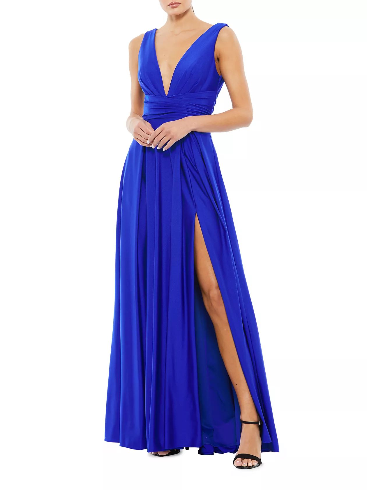 Ieena Satin V-Neck Gown | Saks Fifth Avenue