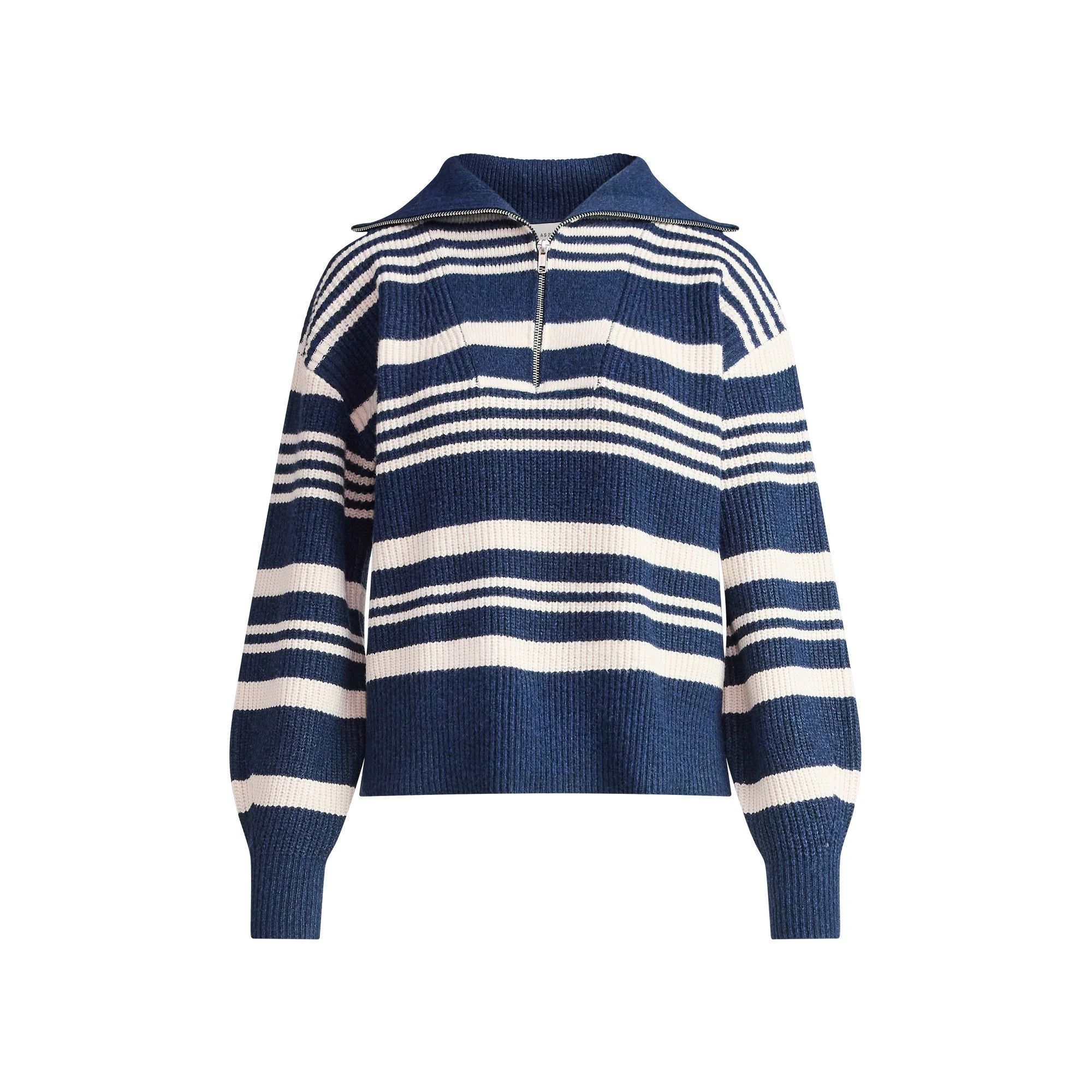 Free Assembly Women's and Women's Plus Half Zip Sweater with Long Sleeves, Midweight, Sizes XS-4X | Walmart (US)