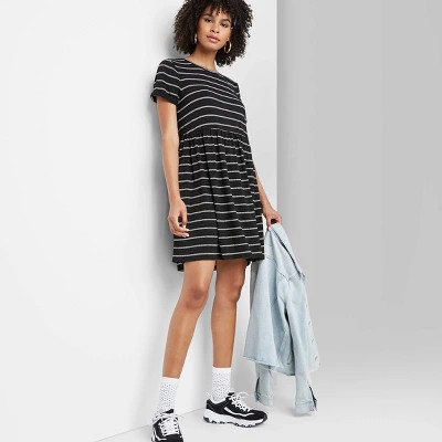 Women's Short Sleeve Knit Babydoll Dress - Wild Fable™ (Regular & Plus) | Target