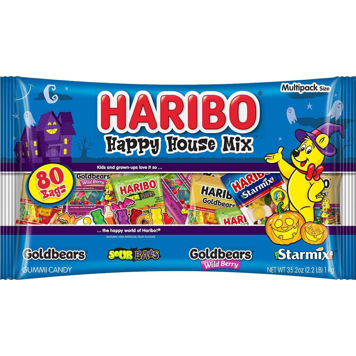 HARIBO Halloween Happy House Chewy Gummy Candy Mix - 35.2oz/80ct | Target