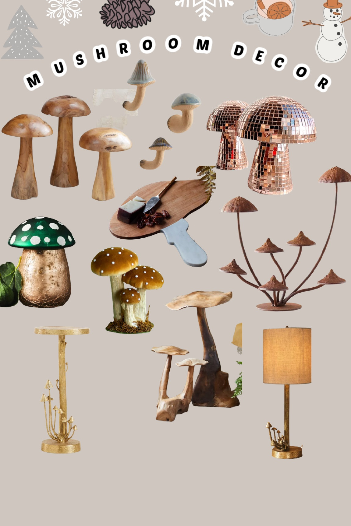Mushroom decor 

#LTKstyletip #LTKHoliday #LTKhome