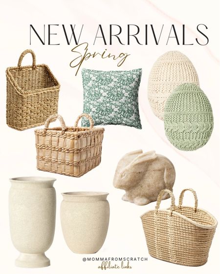 New spring decor arrivals at target, threshold studio McGee! Spring baskets, bags, spring Easter pillows, spring planters

#LTKfindsunder50 #LTKhome #LTKSeasonal