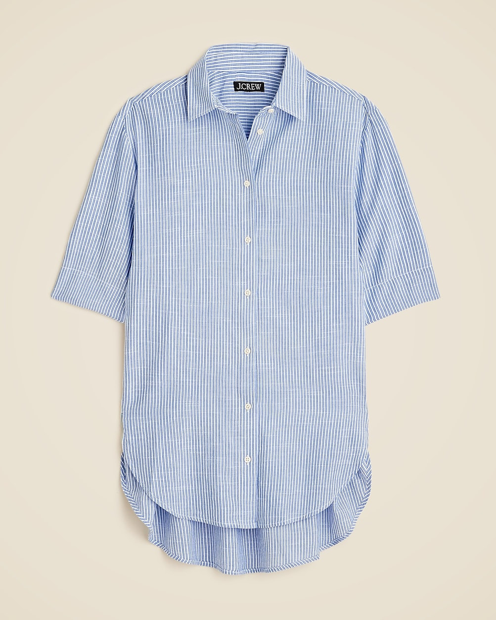 Airy gauze button-up shirt in stripe | J. Crew US