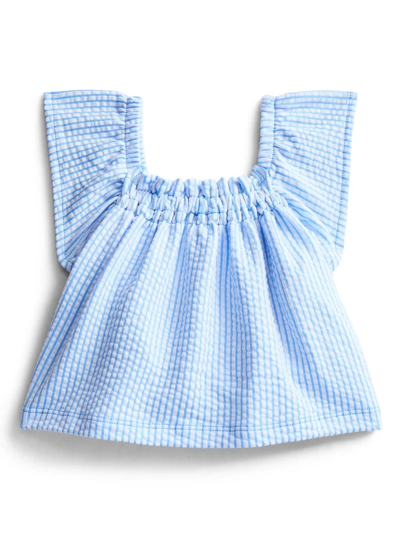 Wonder Nation Baby Girls Flutter Tank Top, Sizes 0-24 Months - Walmart.com | Walmart (US)