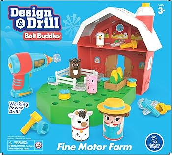 Educational Insights Design & Drill Bolt Buddies Barn - Construction Toys & Tools for Kids, Take ... | Amazon (US)