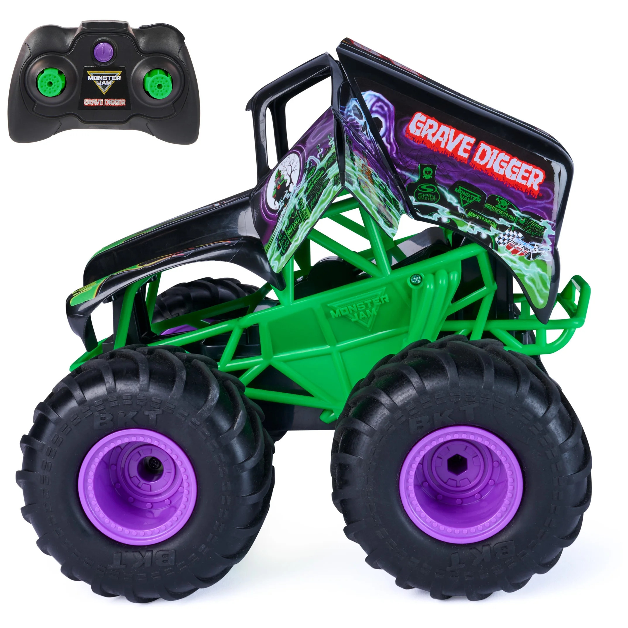 Monster Jam Smash & Bash Grave Digger Remote Control Vehicle, 1:15 Scale | Walmart (US)