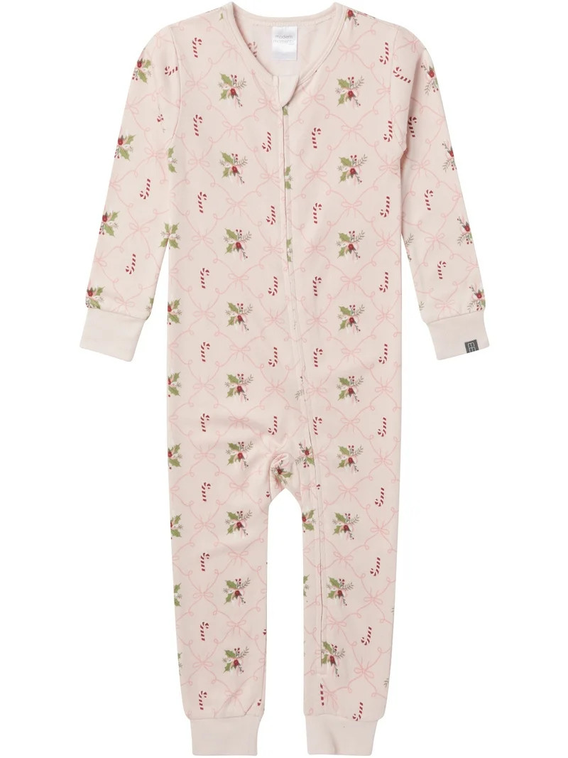 Modern Moments by Gerber Christmas One-Piece Pajama, Sizes 12 Months - 5T | Walmart (US)