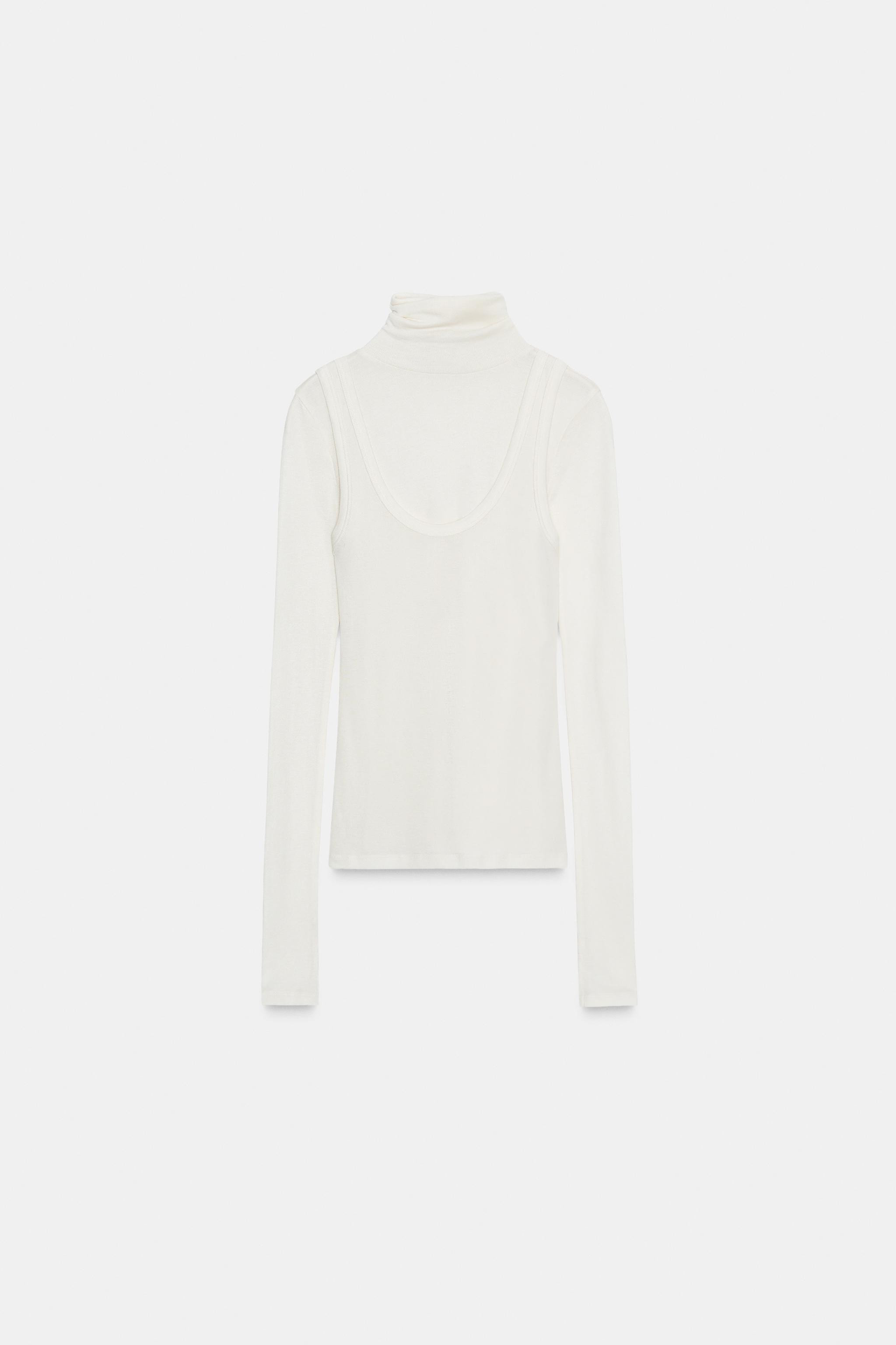 TURTLENECK OVERLAY SHIRT | Zara US