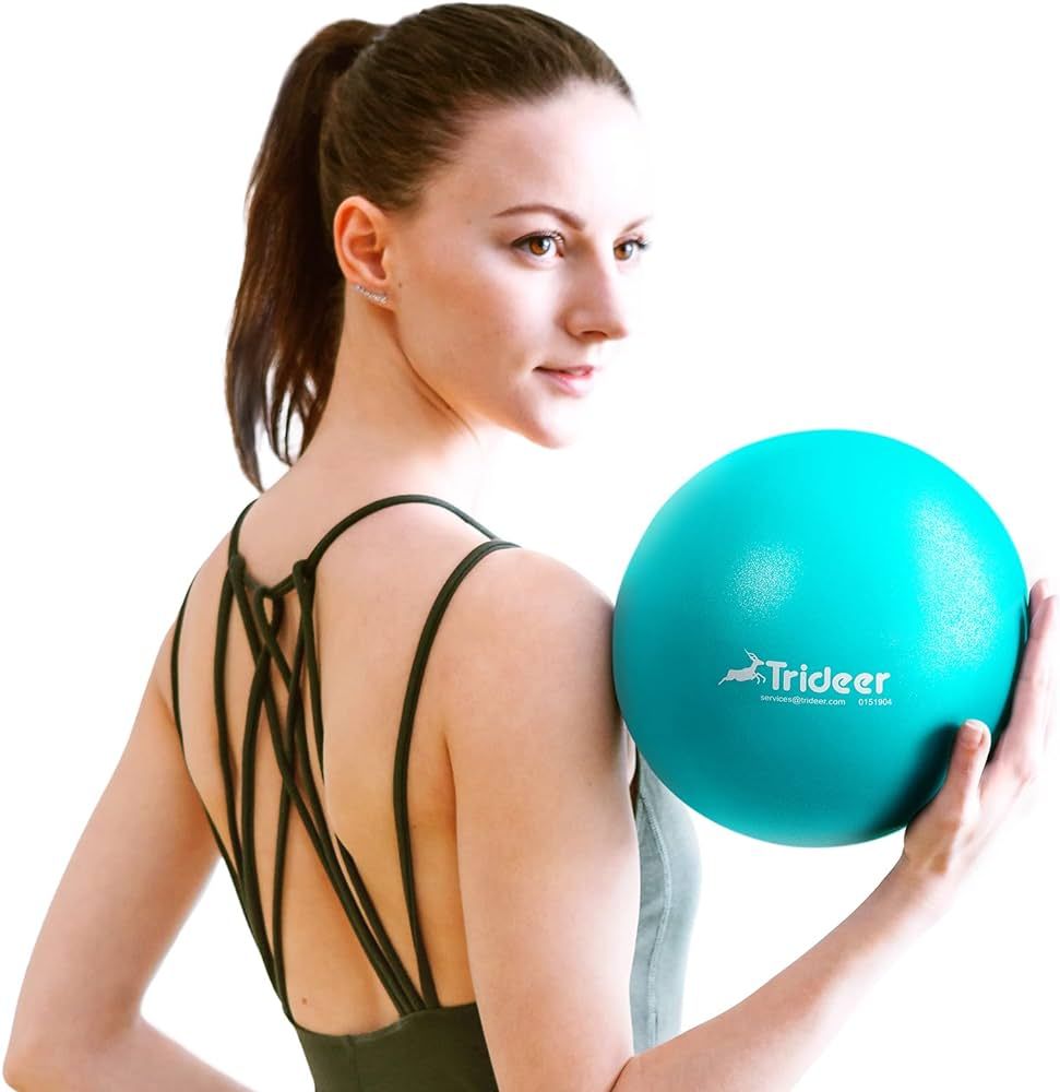 Trideer Pilates Ball 9 Inch Core Ball, Small Exercise Ball with Exercise Guide Barre Ball Bender ... | Amazon (US)