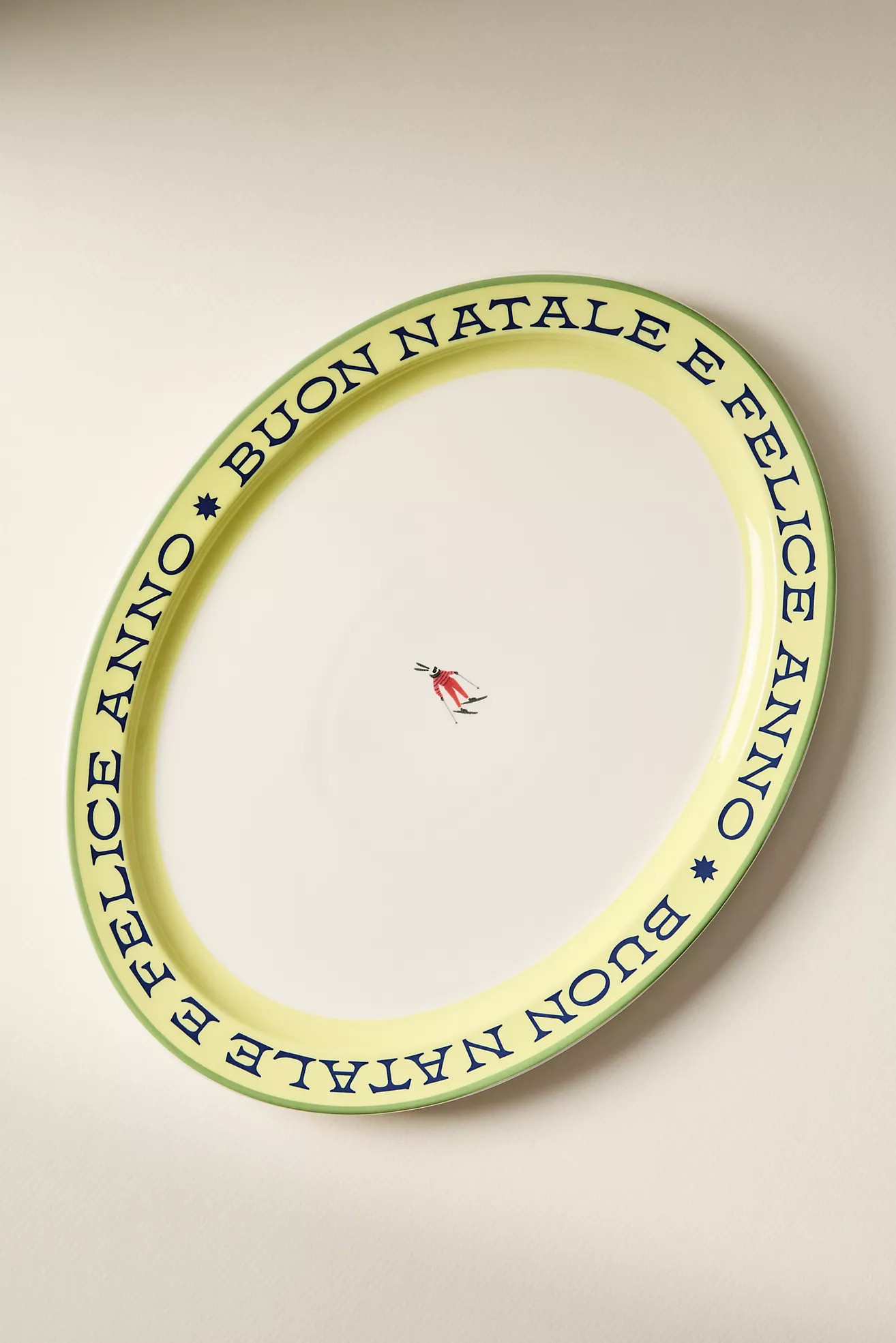 Après Ski Handpainted Stoneware Platter | Anthropologie (US)