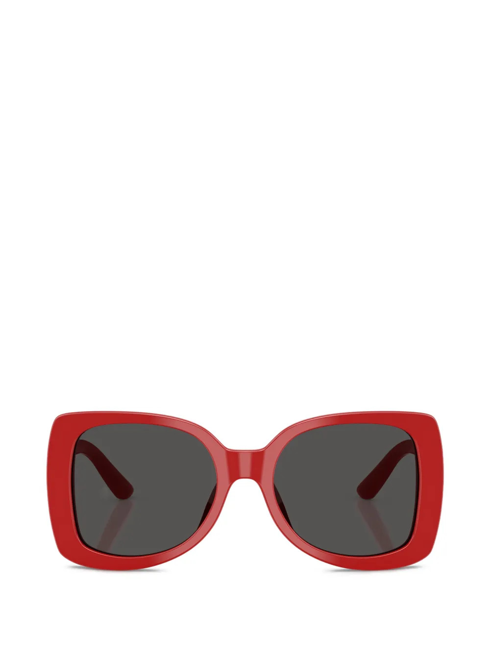Dolce & Gabbana Eyewear square-frame Sunglasses | Red | FARFETCH | Farfetch Global