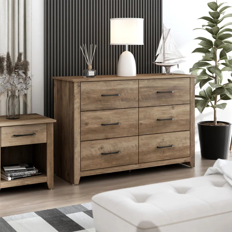 Walter 6 Drawers Double Dresser | Wayfair North America
