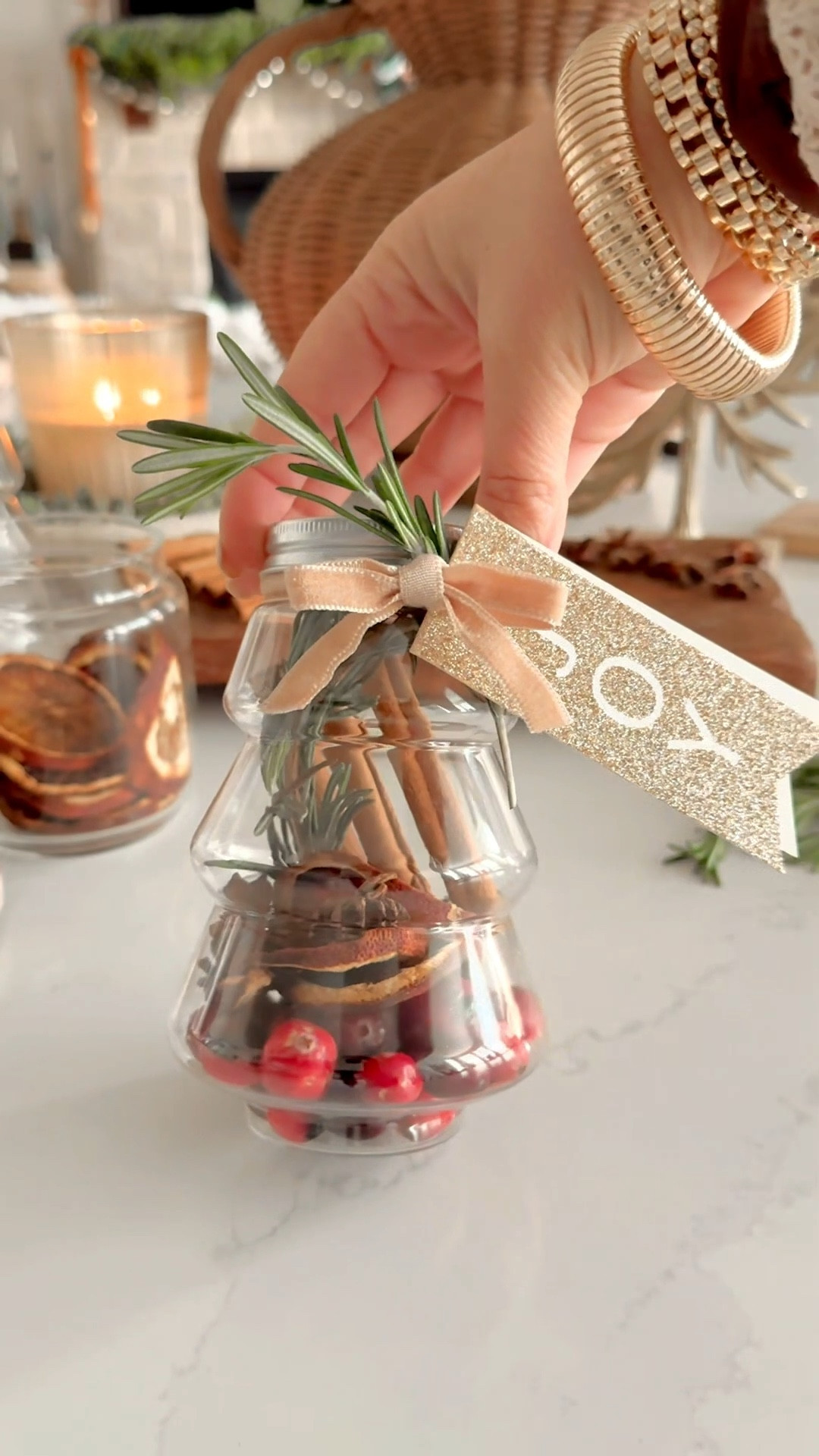 Last minute gift ideas! These are so easy y’all and almost everything (besides the jars) can be bought at the grocery store!! 🎉 I linked my fave adorable jar options for y’all & made sure to find ones that will still arrive before Christmas! 🎁🎁

These would make great neighbor gifts! This week my sweet neighbors have been dropping off all kinds of treats at our house and it always puts a HUGE smile on my family’s faces! We’re so grateful they took the time to not only think of us but to make something special! It goes such a long way yall! 🥹🥹💚💚
.
These are the gifts from the video:
#1 Stovetop Simmer Pot Ingredients 
#2 Hot Cocoa Jar 
#3 Rudolph Trail Mix
#4 Our Fave Treats
#5 Movie Night 

These can be as simple or extravagant as you want! Store bought or homemade! Just remember it’s the thought that counts!! Merry Christmas y’all! ❤️🤍💚
.
.
lastminutegifts | easygifts | christmasgiftideas |holidaybaking | teachergifts | neighborgifts |amazonfinds 

Cutest little Christmas jars for potpourri, hot cocoa, candy, you name it! giftidea affordablegiftidea cutegiftidea easygift



#LTKfoodie #LTKGiftGuide #LTKHoliday