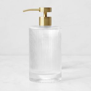 Williams Sonoma Soap Dispenser Optic Glass | Williams-Sonoma