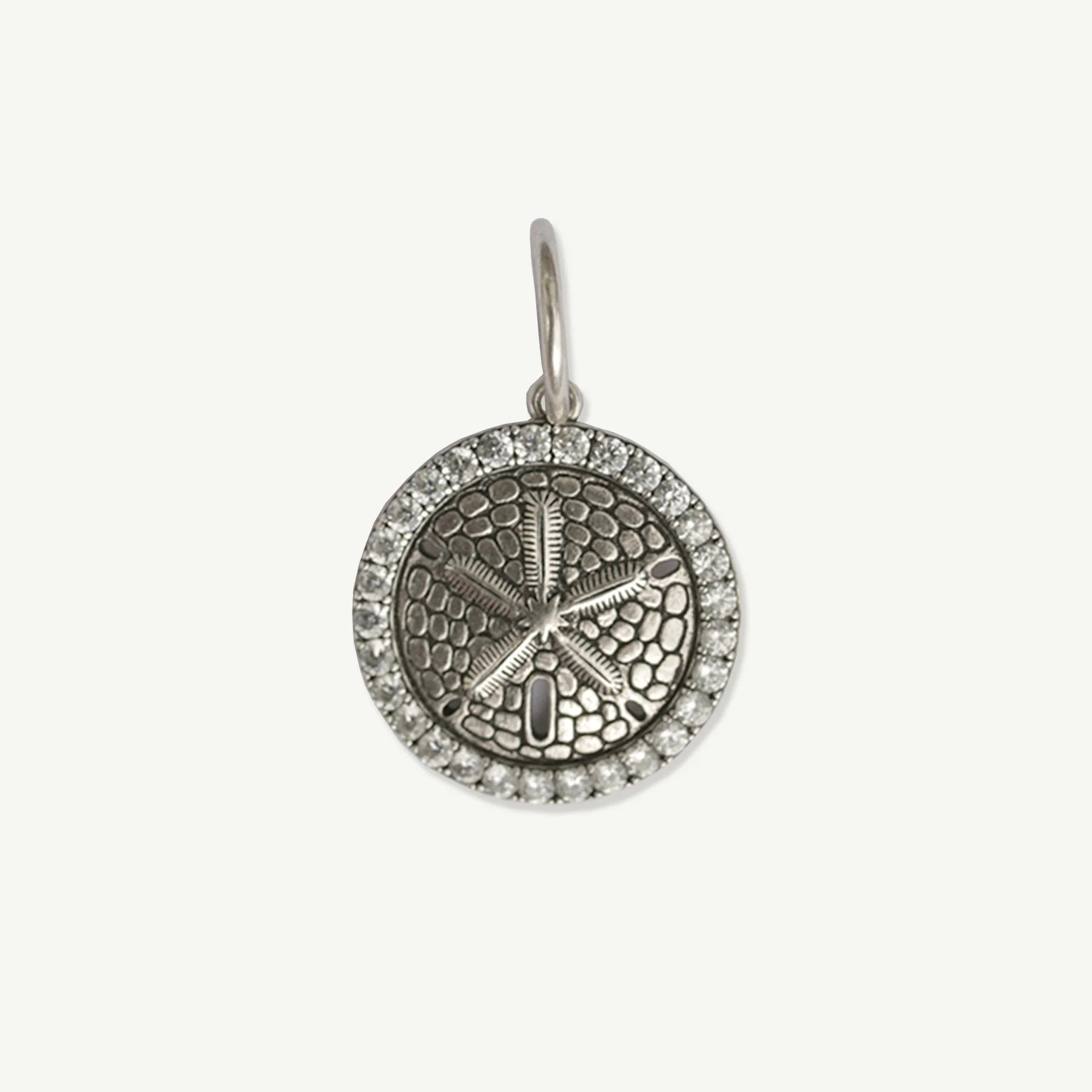 Myles Sand Dollar Pendant Antique Silver | Rahya Jewelry Design