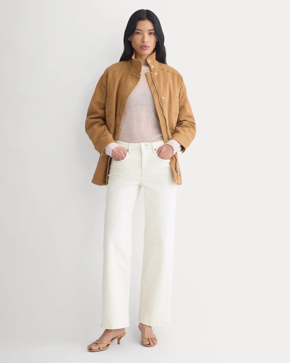 Everlane Column Jean, Size 31" Inseam In Calico Ecru, Size 31, Cotton | Everlane
