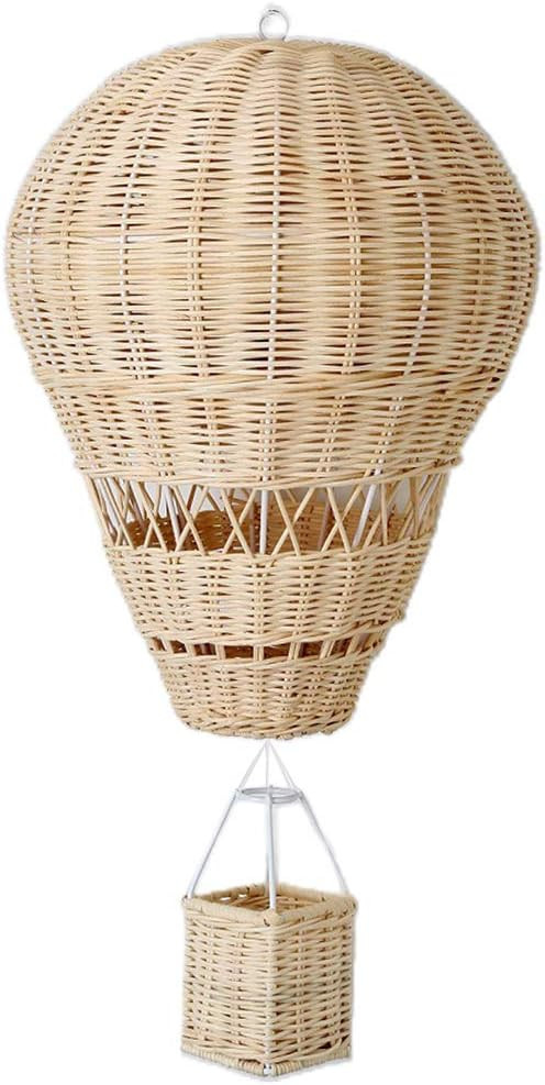 xiuersty Rattan Hot Air Balloon Wall Decor Woven Wall Hanging Hot Air Balloon for Kids Room Art P... | Amazon (US)