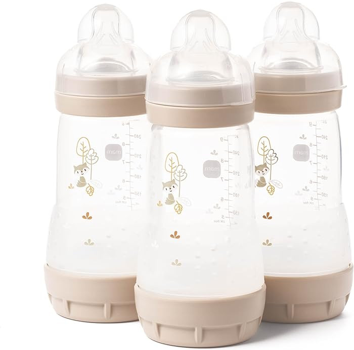 MAM Easy Start Anti-Colic Baby Bottles | 3 Pack (3 x 260) | Self-Sterilising Baby Milk Bottle | M... | Amazon (UK)