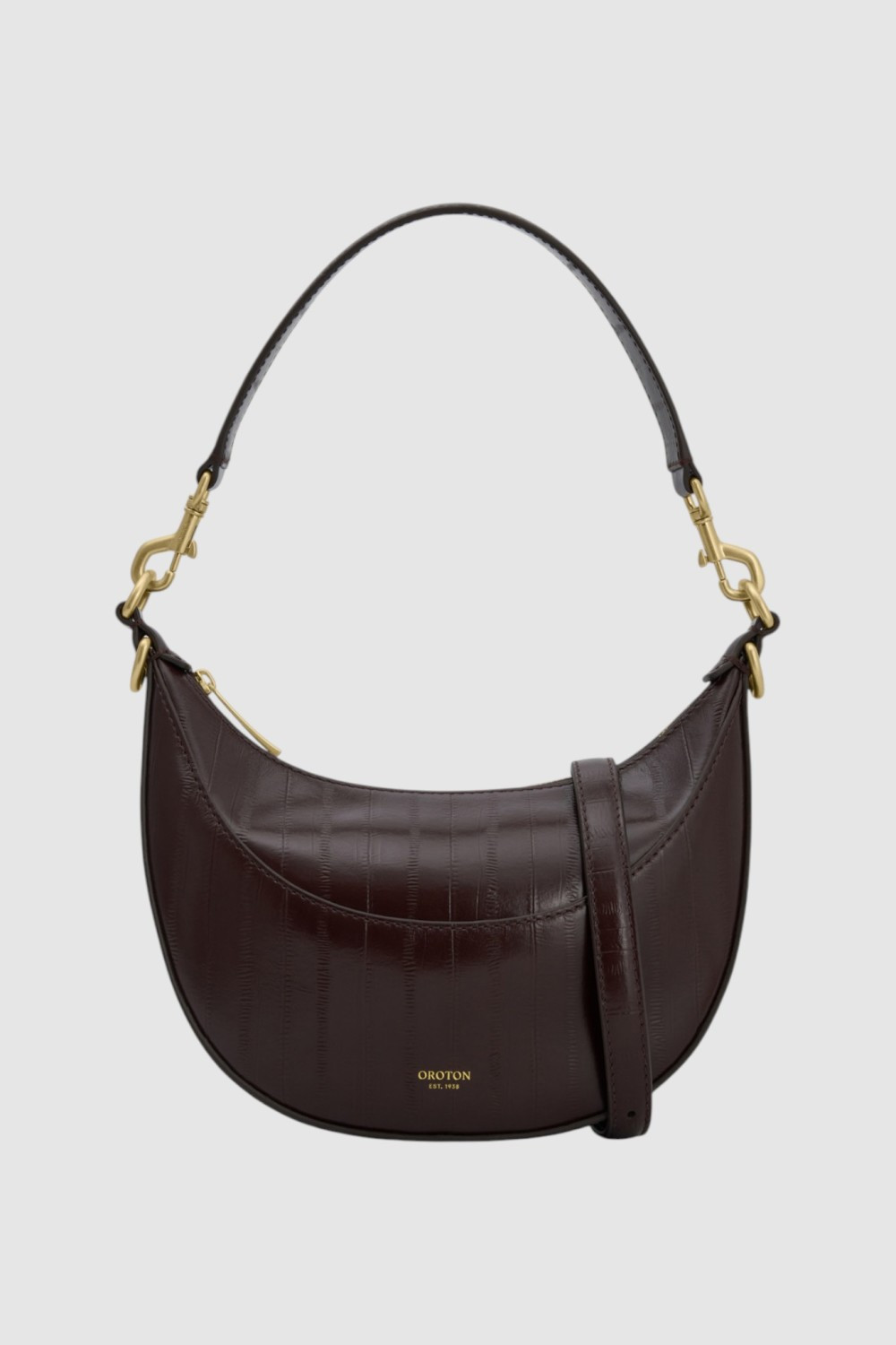 Florence Texture Small Shoulder Bag Mulberry | Oroton