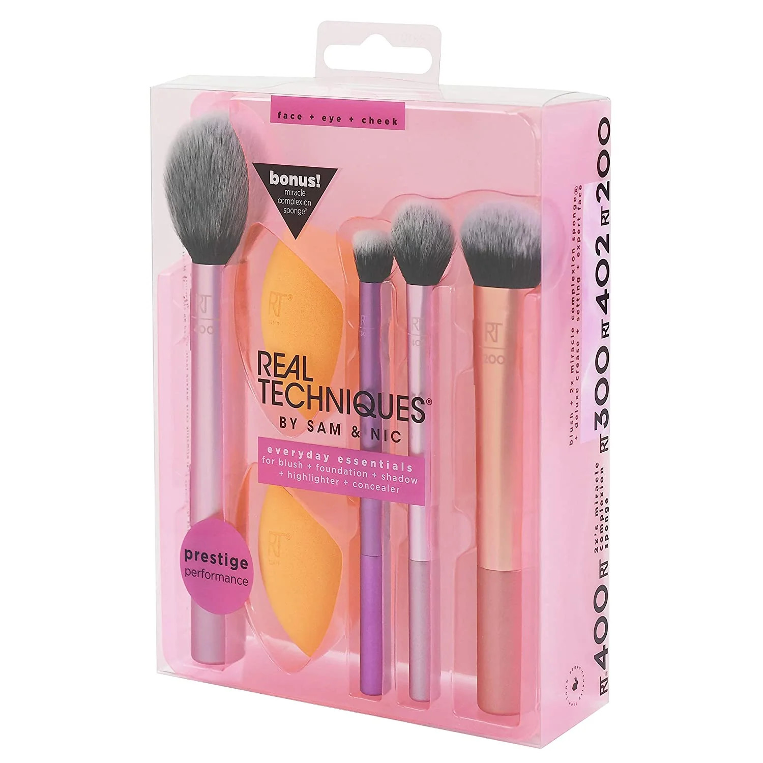 Real Techniques Makeup Brush Set with 2 Sponge Blenders for Eyeshadow Foundation Blush and Concea... | Walmart (US)