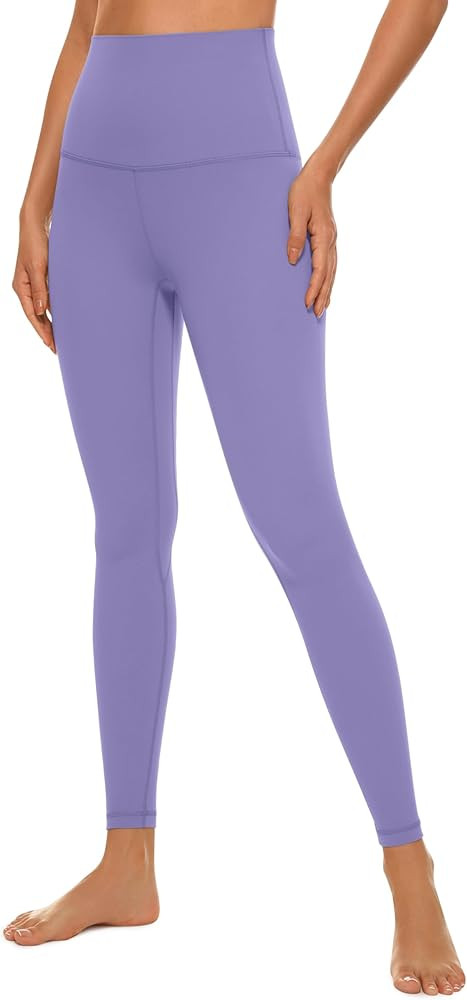 CRZ YOGA Butterluxe Super High Waist Leggings 25"- Buttery Soft Womens Yoga Pants Workout Over Be... | Amazon (US)