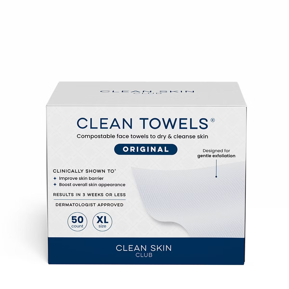 Clean Skin Club Disposable Face Towel for Improved Skin - XL - 50ct | Target