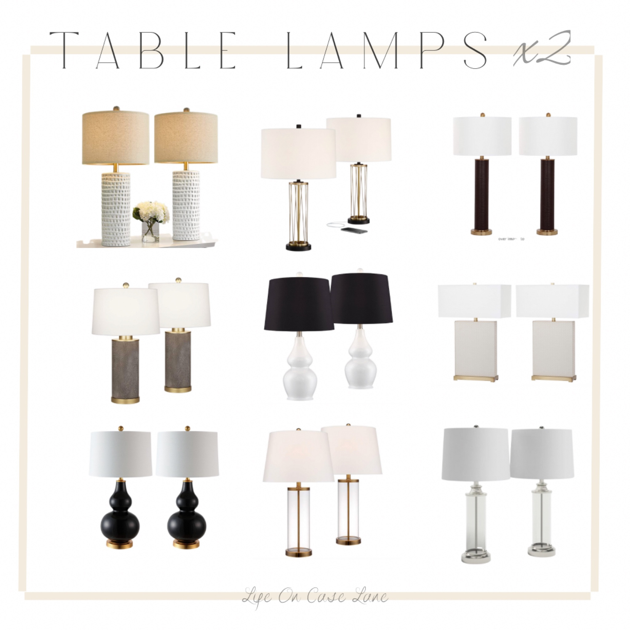 Nightstand lamps, table lamps, 2 lamps, home decor 

#LTKhome