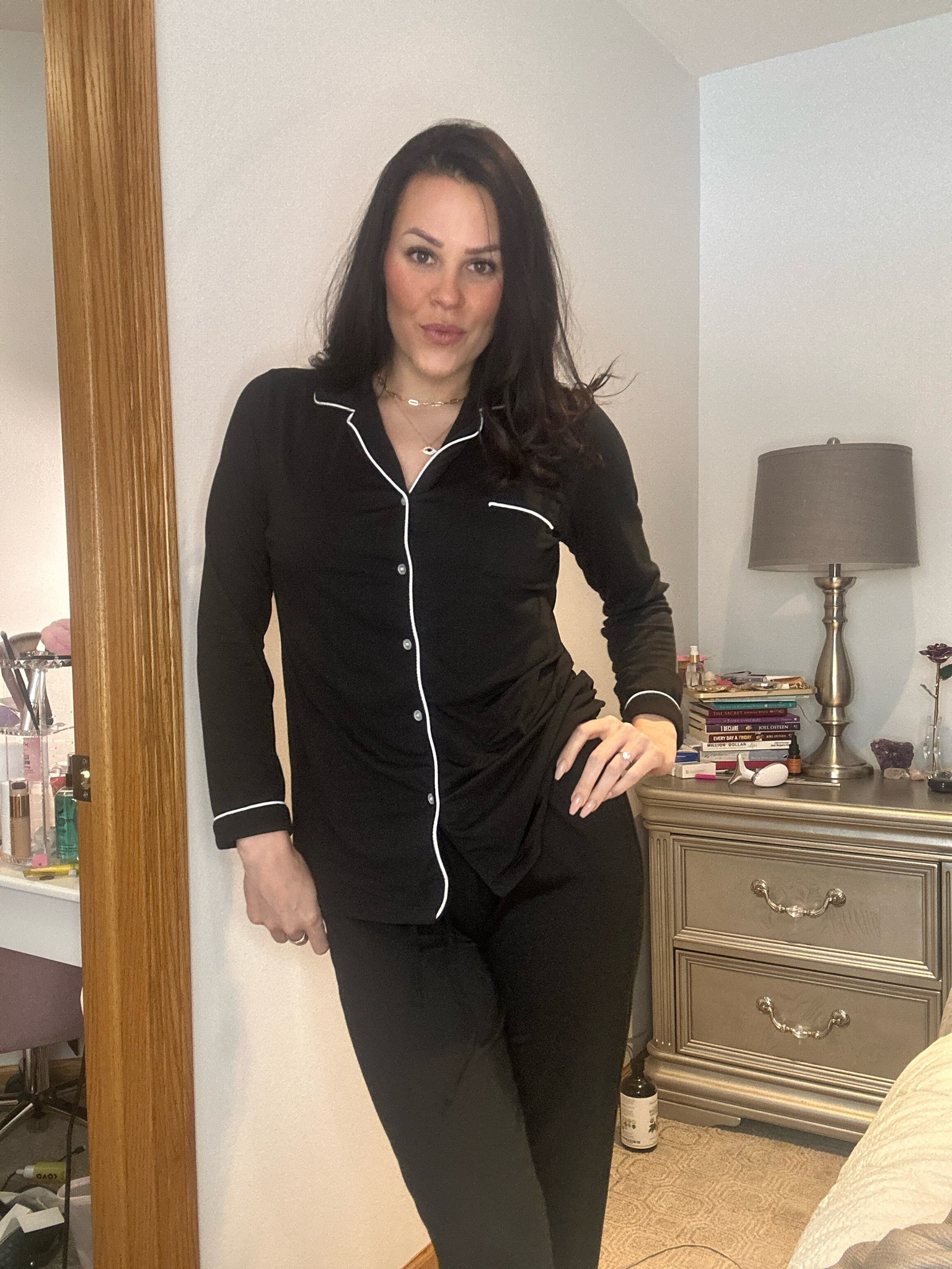 Ekouaer Pajamas Women's Long Sleeve Sleepwear Soft Button Down Loungewear Pjs Lounge Set Nightwear XS-XXL

#blackoutfit #twopieceset #pajamas

#LTKstyletip #LTKfindsunder50 #LTKhome