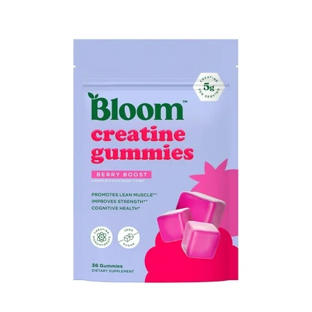Bloom Berry Boost Creatine Gummies, 36 Gummies, 12 servings | Walmart (US)