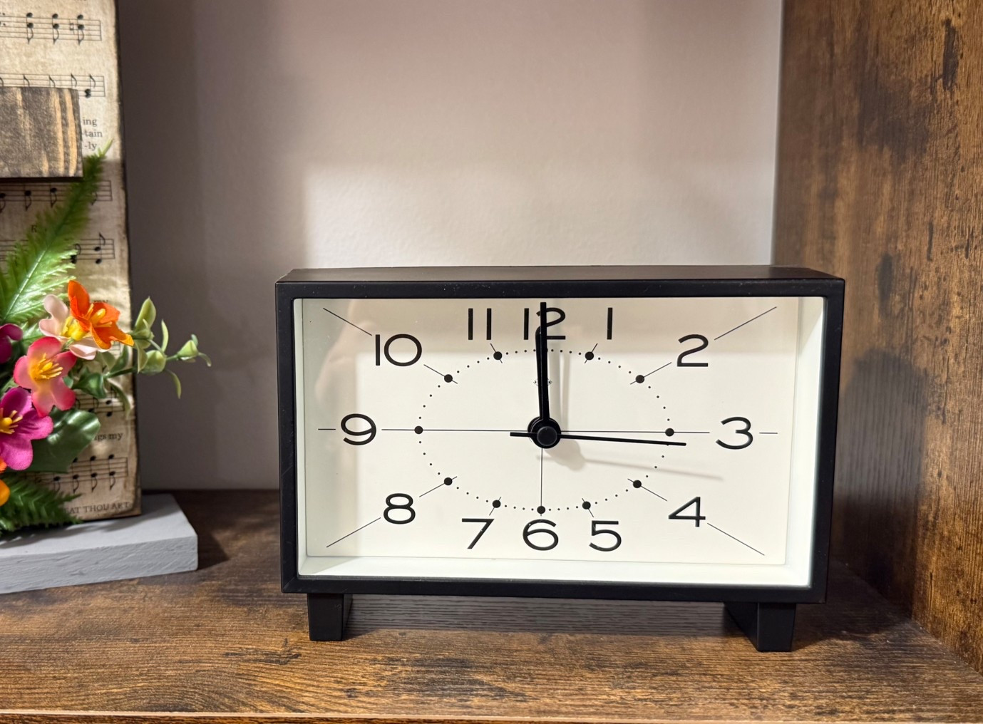 Mid Century Modern Rectangle Mantel Clock – Target 

$20 mid-century modern clock find from Target’s Threshold line.
Love the bold typography and simple rectangular shape for MCM decor. I immediately added it to my cart. It looks great on my MCM bookshelf from Wayfair.
@Target @Wayfair 

#LTKHome #LTKSaleAlert #LTKSeasonal