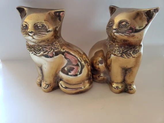 Pair of brass kittens | Etsy | Etsy (US)