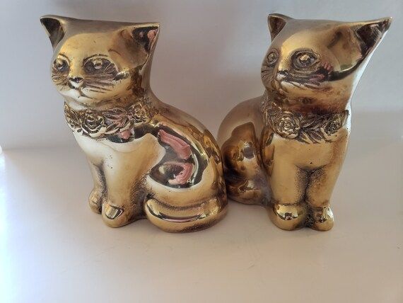 Pair of brass kittens | Etsy | Etsy (US)