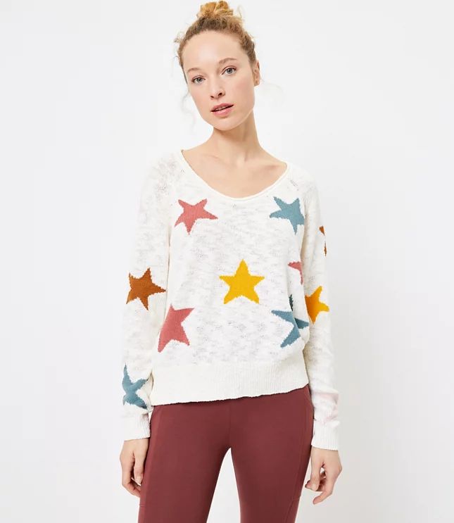 Petite Lou & Grey Star Sweater | LOFT