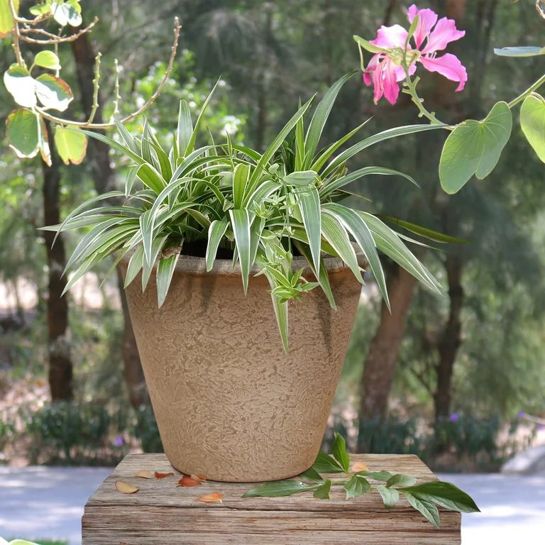 Better Homes & Gardens 6 inch Round Brown Ceramic Plant Pot | Walmart (US)
