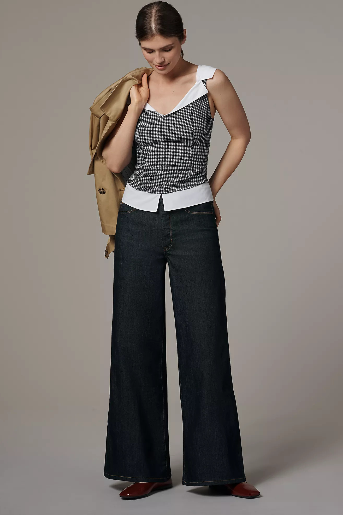 The Robbie High-Rise Flared Fray Jeans by Pilcro | Anthropologie (US)