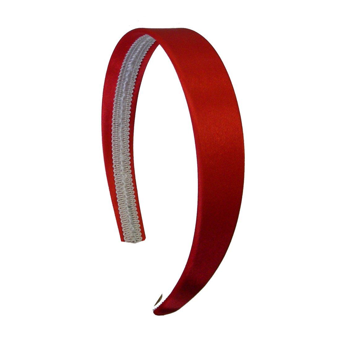 Red 1 Inch Satin Hard Headband | Amazon (US)