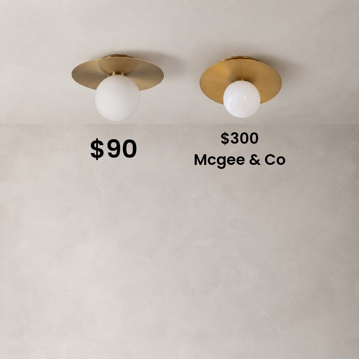 Just found this beautiful Flushmount that I like even more than this $300 style! It’s on closeout deal / only $90 right now!