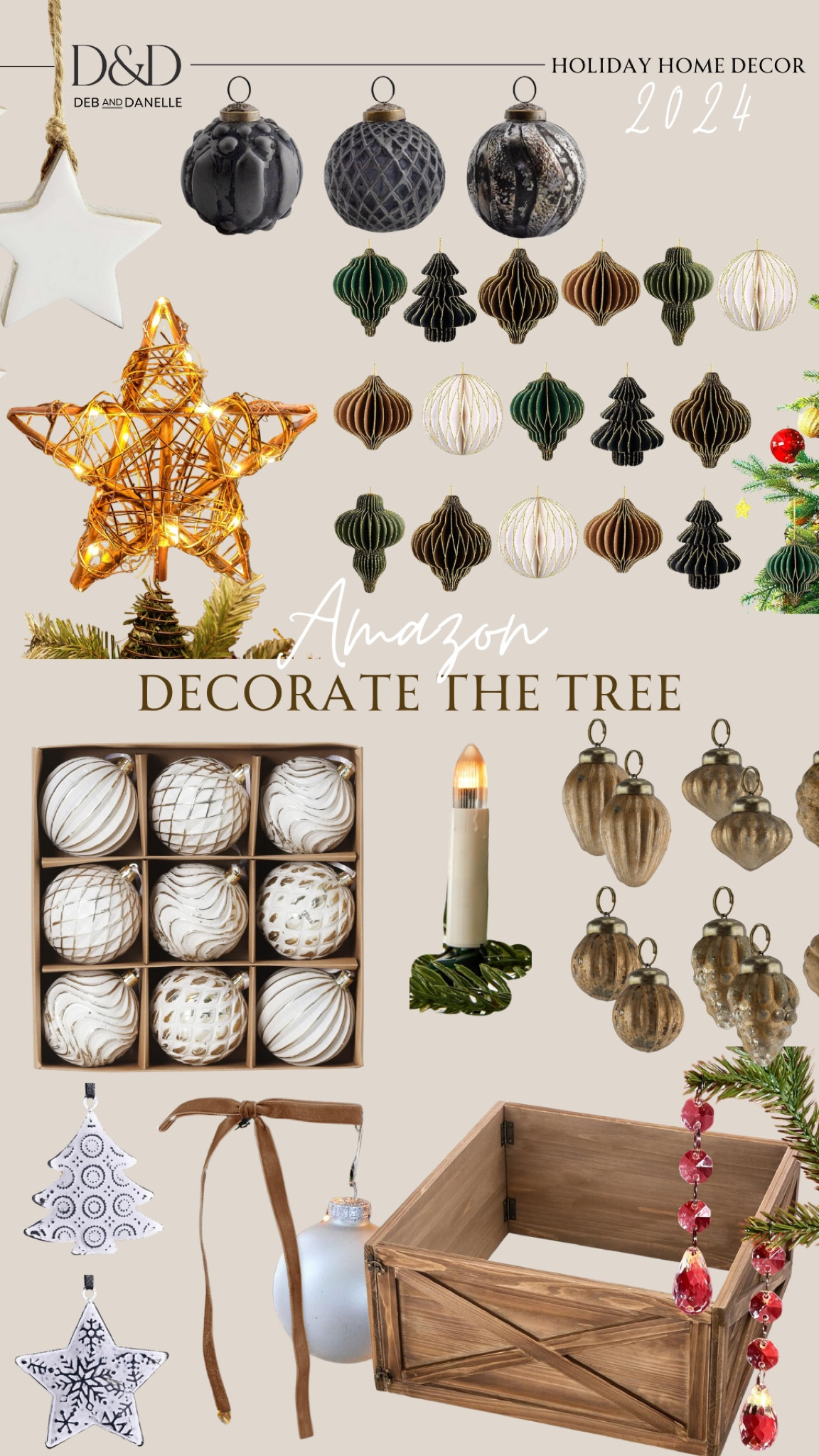 If you haven’t already, it is time to start decorating the Christmas tree! Here is a round up of some great ornaments and decor items to take your tree to the next level. We added the paper honeycomb ornaments with soft glitter edges this year and I love them! 

#LTKHoliday #LTKSeasonal #LTKHome